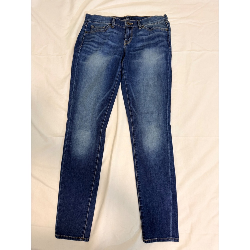 Lucky Brand Womens 6/28 R Blue Medium Wash Skinny Jeans Stretch Denim